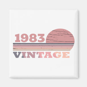 Personalized vintage 40th birthday gifts magnet