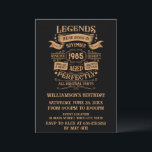 Personalized vintage 40th birthday whiskey themed invitation<br><div class="desc">You can add some originality to your wardrobe collection with this vintage classic birthday graphic design with awesome typography font lettering. It is a great gift idea for men, women, husbands, wives, girlfriends, and boyfriends who will love this one-of-a-kind artwork. It is the best amazing and fun holiday present for...</div>