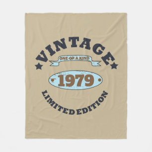 Personalized vintage 45th birthday gift fleece blanket