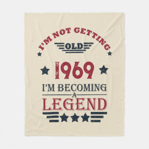 Personalized vintage 55th birthday gifts fleece blanket