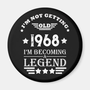 Personalized vintage 55th birthday party magnet