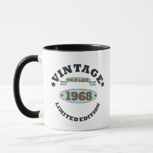 Personalized vintage 55th birthday party mug
