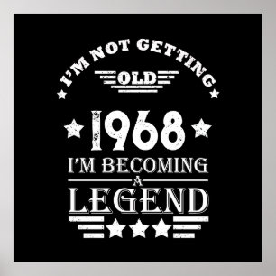 Personalized vintage 55th birthday party poster