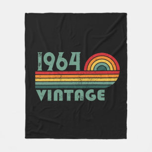 Personalized vintage 60th birthday gifts fleece blanket