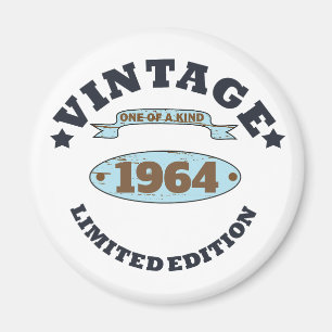 Personalized vintage 60th birthday gifts magnet