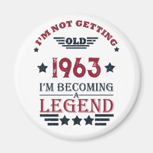 Personalized vintage 60th birthday gifts magnet