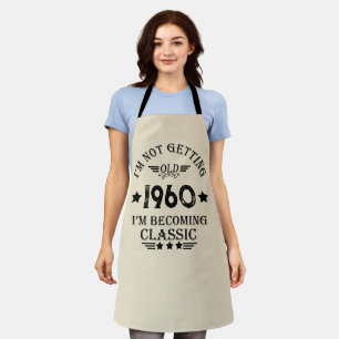 Personalized vintage 65th birthday gift apron