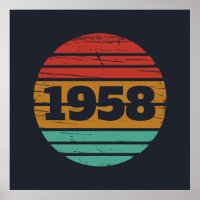 Personalized vintage 65th birthday party