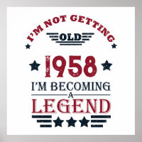 Personalized vintage 65th birthday party