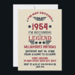 Personalized vintage 70th birthday gifts invitation<br><div class="desc">You can add some originality with this limited edition, premium quality, and original, classy, retro, and vintage-looking birthday graphic design with a cool typography font. This is a great gift idea for men, women, husbands, wives, girlfriends, and boyfriends who will love this one-of-a-kind piece of art. The best unique and...</div>