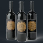 Personalized vintage 70th birthday gifts wine label<br><div class="desc">You can add some originality with this limited edition, premium quality, and original, classy, retro, and vintage-looking birthday graphic design with a cool typography font. This is a great gift idea for men, women, husbands, wives, girlfriends, and boyfriends who will love this one-of-a-kind piece of art. The best unique and...</div>
