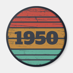 Personalized vintage 75th birthday gifts magnet