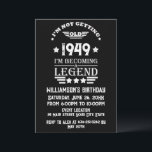 Personalized vintage 75th birthday  invitation<br><div class="desc">Make your birthday special with this unique design. Add a touch of sophisticated elegance to your birthday celebration with our exquisite, one-of-a-kind designs. These graphics bring sophistication and originality to any product, creating a memorable and stylish gift. They are perfect for those who appreciate a touch of timeless glamour on...</div>