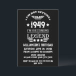 Personalized vintage 75th birthday  invitation<br><div class="desc">Make your birthday special with this unique design. Add a touch of sophisticated elegance to your birthday celebration with our exquisite, one-of-a-kind designs. These graphics bring sophistication and originality to any product, creating a memorable and stylish gift. They are perfect for those who appreciate a touch of timeless glamour on...</div>