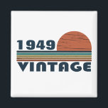 Personalized vintage 75th birthday magnet<br><div class="desc">You can add some originality to your wardrobe collection with this vintage classic birthday graphic design with awesome typography font lettering, It is a great gift for men, women, husbands, wife, girlfriend, and a boyfriend who will love this one-of-a-kind artwork. The best amazing and funny holiday present for your happy...</div>