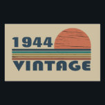 Personalized vintage 80th birthday gifts sticker<br><div class="desc">This vintage classic graphic design with awesome typography font lettering can add originality to your wardrobe collection. It is a great gift idea for men, women, husbands, wives, girlfriends, and boyfriends who will love this one-of-a-kind artwork. It is the best and most funny holiday present for your happy birthday party....</div>