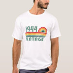 Personalized vintage 80th birthday gifts T-Shirt<br><div class="desc">You can add some originality to your wardrobe collection with this vintage sunset classic birthday graphic design with awesome typography font lettering, which is a great gift idea for men, women, husbands, wives, grandma, and grandpa who will love this one-of-a-kind artwork. The best funny holiday present for your happy birthday...</div>