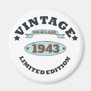 Personalized vintage 85th birthday gifts magnet