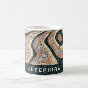Personalized Vintage Abstract Quartz Stone Natural Coffee Mug
