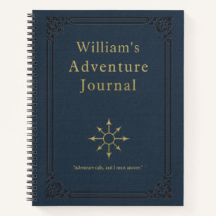 Personalized Vintage Adventure Journal