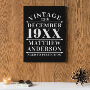 Personalized Vintage Aged Perfection Acrylic Print