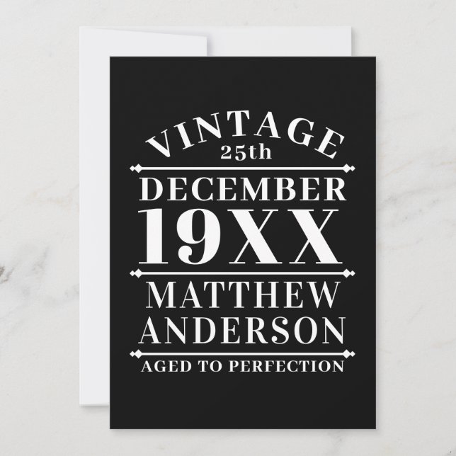 Personalized Vintage Aged to Perfection (Front)