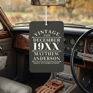 Personalized Vintage Aged to Perfection Air Freshener