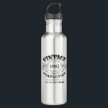 Personalized Vintage Aged To Perfection Birthday 710 Ml Water Bottle<br><div class="desc">Black and white fun vintage aged to perfection adult birthday gift idea for men,  great for any age birthday celebration,  or other occasions. Custom it with your own text.</div>