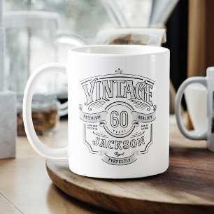 Personalized Vintage Aged To Perfection Birthday Coffee Mug