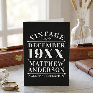 Personalized Vintage Aged to Perfection Card