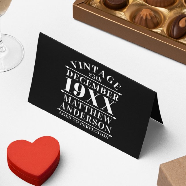 Personalized Vintage Aged to Perfection Card (Creator Uploaded)