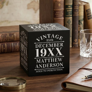 Personalized Vintage Aged to Perfection Cube