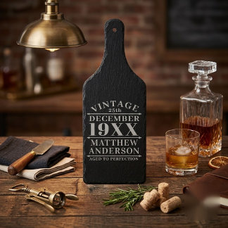 Personalized Vintage Aged to Perfection Cutting Board