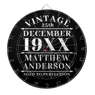 Personalized Vintage Aged to Perfection Dartboard