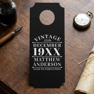Personalized Vintage Aged to Perfection Door Hanger
