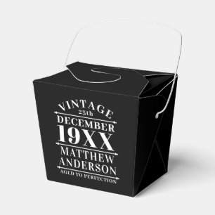Personalized Vintage Aged to Perfection Favor Box