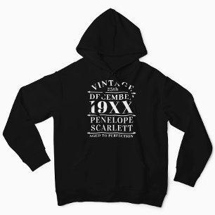 Personalized Vintage Aged to Perfection Hoodie