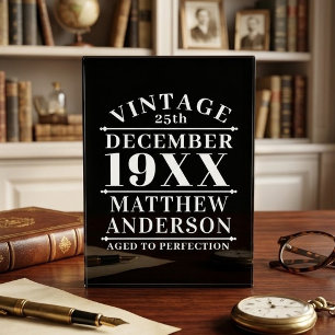 Personalized Vintage Aged to Perfection Photo Block