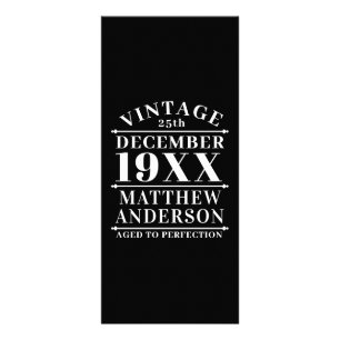 Personalized Vintage Aged to Perfection Rack Card