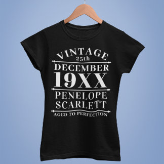 Personalized Vintage Aged to Perfection T-Shirt
