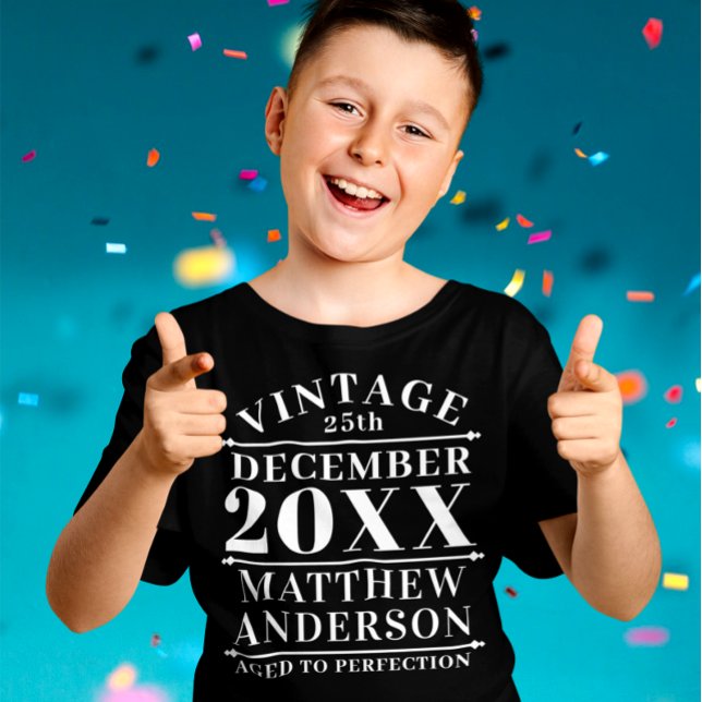 Personalized Vintage Aged to Perfection T-Shirt (Creator Uploaded)