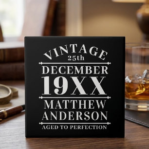 Personalized Vintage Aged to Perfection Tile