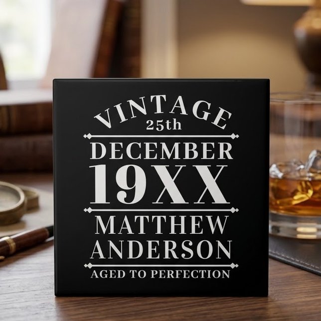Personalized Vintage Aged to Perfection Tile (Creator Uploaded)
