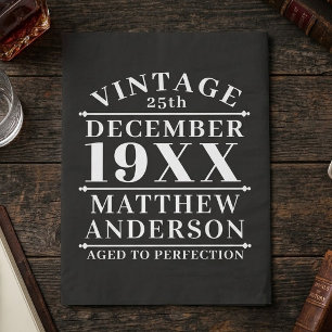 Personalized Vintage Aged to Perfection Tissue Paper