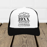 Personalized Vintage Aged to Perfection Trucker Hat<br><div class="desc">Personalized vintage aged to perfection design could be a great gift for your friends or family member,  or you can use it yourself.</div>