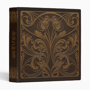 Personalized Vintage Art Nouveau 3-Ring Binder