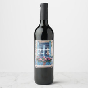 personalized vintage balcony wine labels