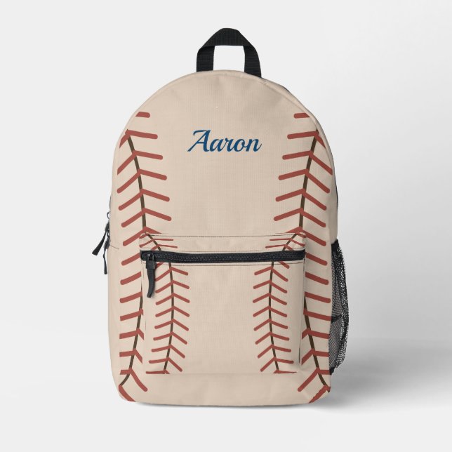 Personalized Vintage Baseball Backpack  (Front)