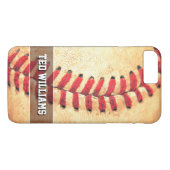 Personalized vintage baseball ball Case-Mate iPhone case (Back (Horizontal))