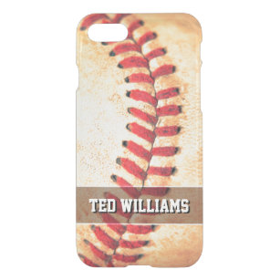 Personalized vintage baseball ball iPhone SE/8/7 case
